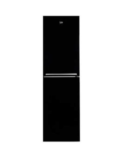 Beko Cfg1582B 55Cm Frost Free Fridge Freezer - Black - Next Day Delivery - Black